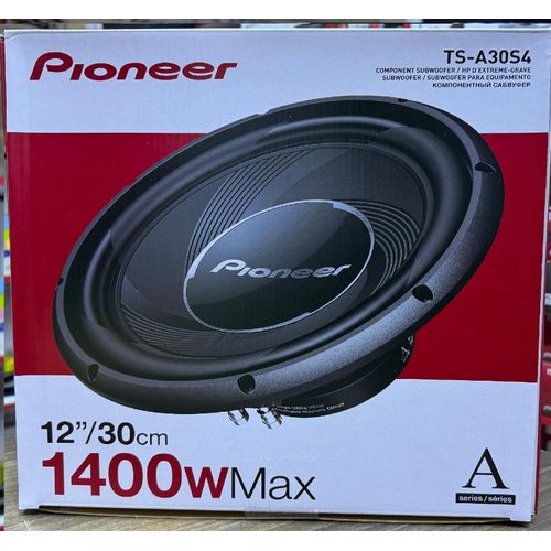 Pioneer TS-A30S4 Powerful 1400 Watts 12-Inch Deep Bass Subwoofer