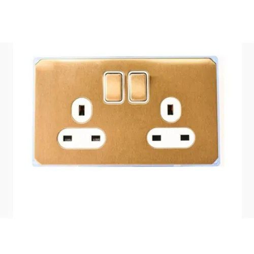 Powermax Premium Golden Twin Sockets