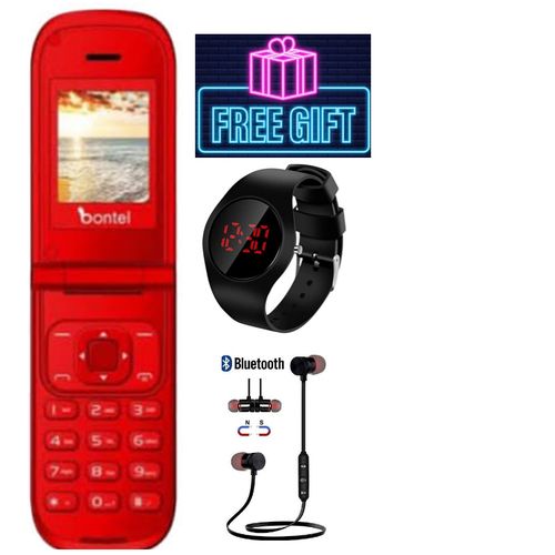 Bontel A225,,1.77' Display Screen//Mobile Phone (Dual Sim) Flip Phone//fancy Gifts