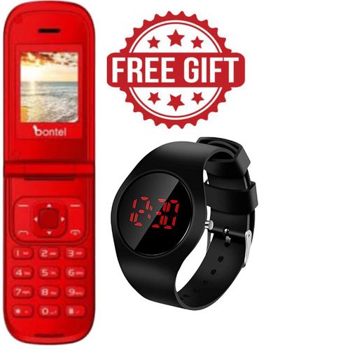 Bontel A225,, (Dual Sim) Flip Phone// Freewatch