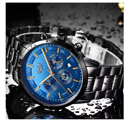 LIGE CHROGRAPH MEN WATCH//FREE BOX WATCH //SUPER QUALITY