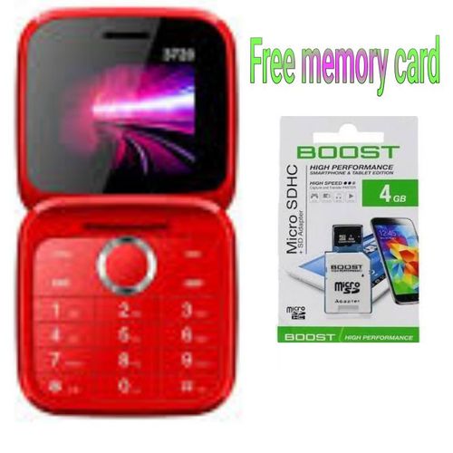 Bontel flip 3720 phone//dual sim//1000mah battery//free memory card