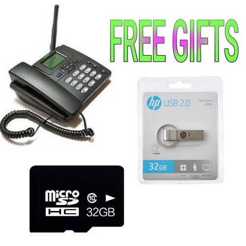 SQ MOBILE LS 820 FIXED WIRELESS DESKTOP LANDLINE PHONE//FREE FLASH 32GB+32GB MEM