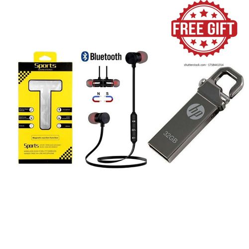 Sports Magnetic Bluetooth Wireless Earphone//gift
