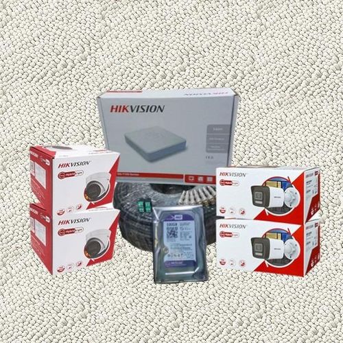 Hikvision 4 CCTV Complete Installation Security System-100M RG59 Cable