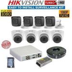 Hikvision 10 HD 2MP (1080P) CCTV Cameras Complete Kit-(With 2TB HDD +200M Cable + 16 Channel DVR + 5M HDMI Cable)