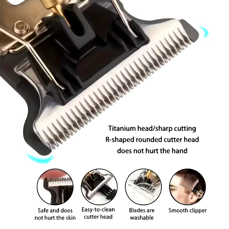 USB Cordless Hair Clipper Trimmer Beard Electric Professional Haircut Dragon Monster Rechargeable ABS Vintage Metal Shaving Machine clippers Wireless Barber cutting Kinyozi