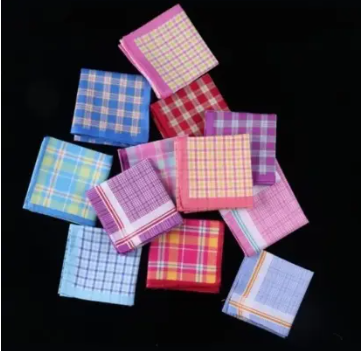 Generic 3 pieces cotton Unisex handkerchiefs, 100% Cotton Asorted as picture
