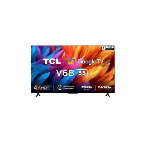 TCL L 55 INCHES V6B 4K HDR Google TV – 55V6B (New 2024 Model) WITH FREE GIFTS(2 LED STRIP SNAKE LIGHT)