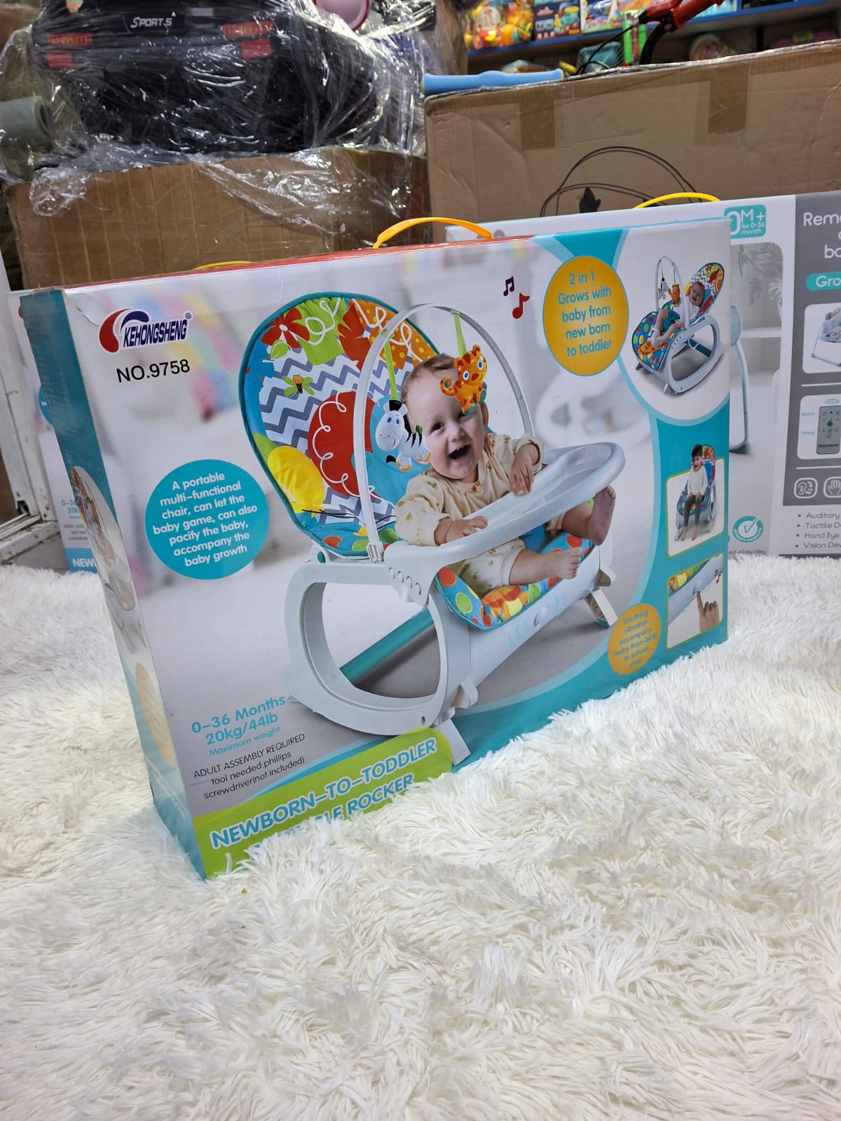 Best baby Gift 2-in-1 Baby Rocking Chair with Feeding Area & Music Toys Comfort & Fun Combined