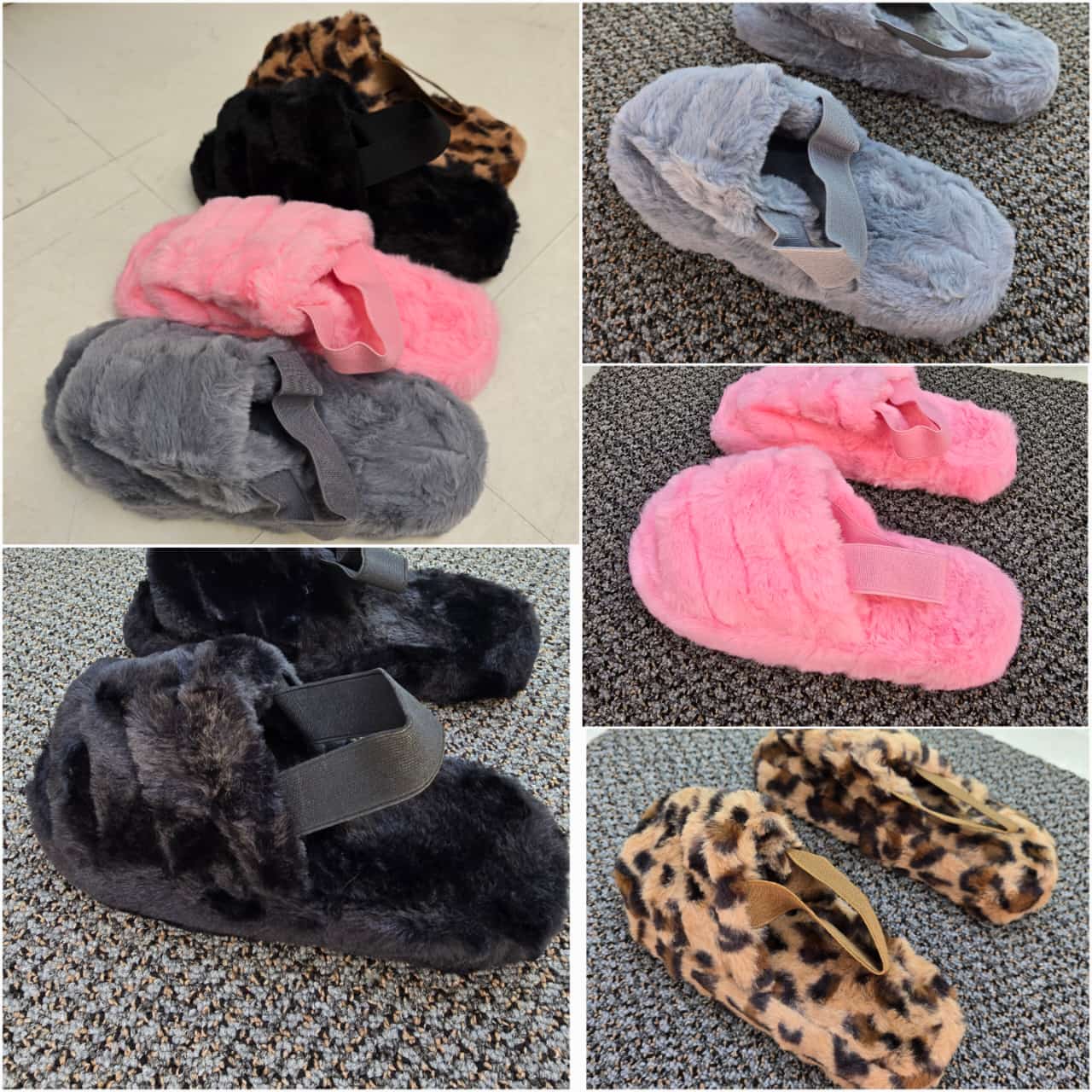 Fluffy sandals sizes 36,38,39,40,41 ladies fluffy sandals