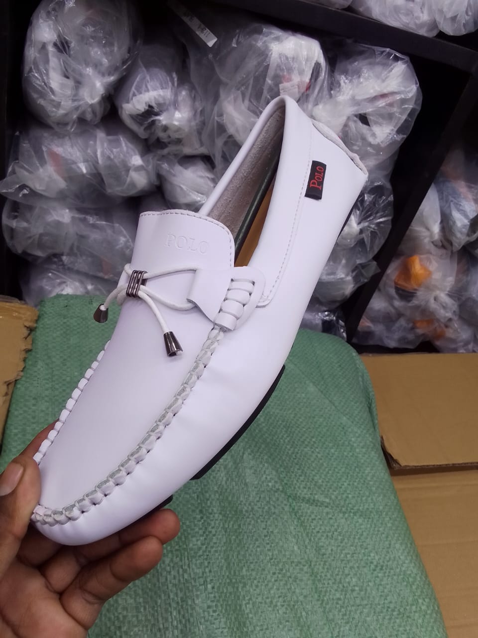 Loafers POLO Men's multipurpose official casual white loafers shoes