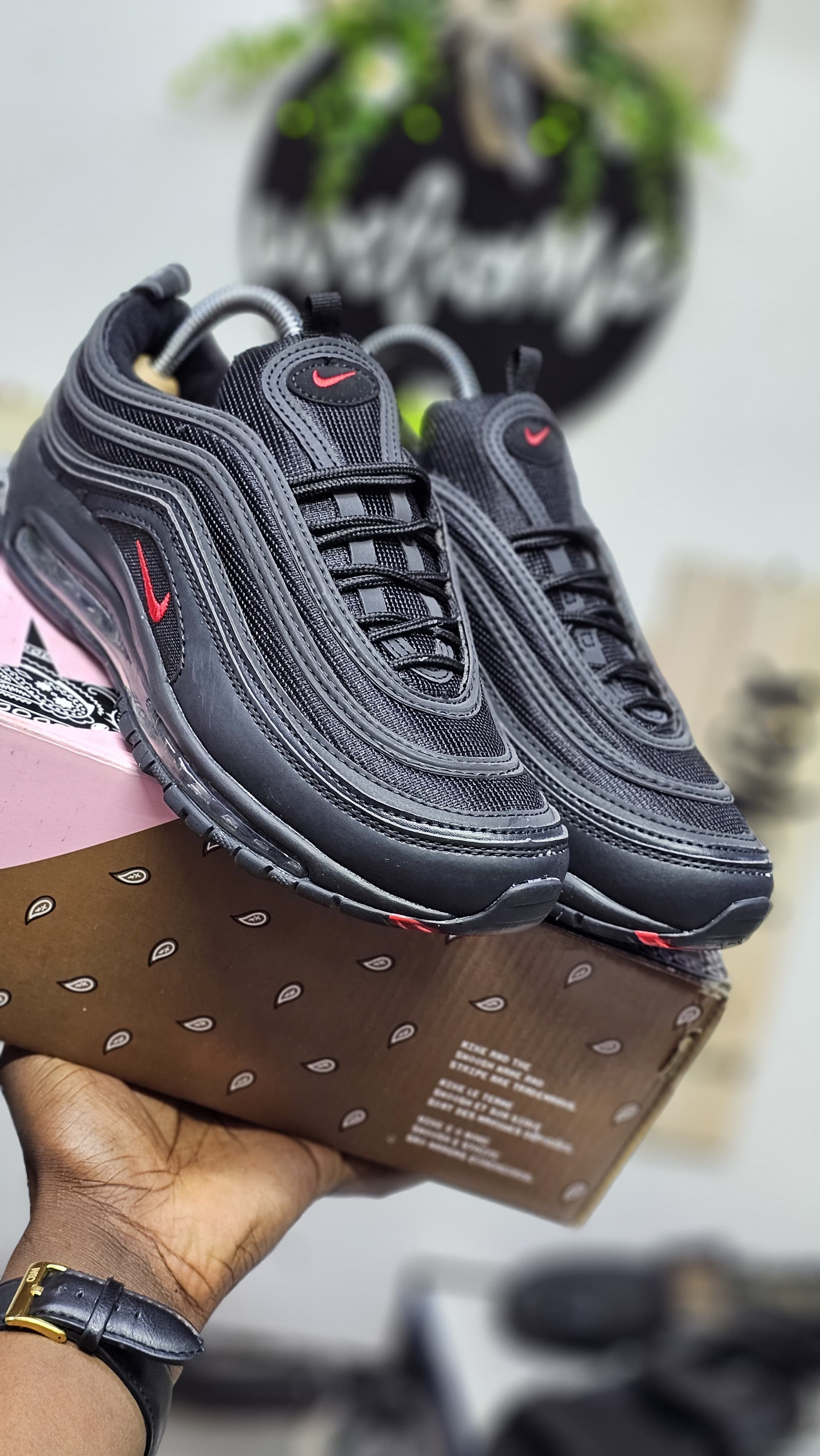 Airmax 97 mens black shoes fashion sneakers