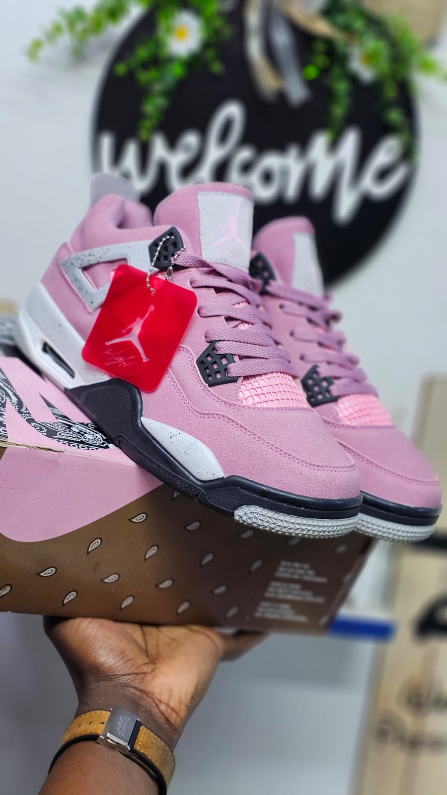 Jordan 4 Orchid J4 unisex fashion shoes sneakers