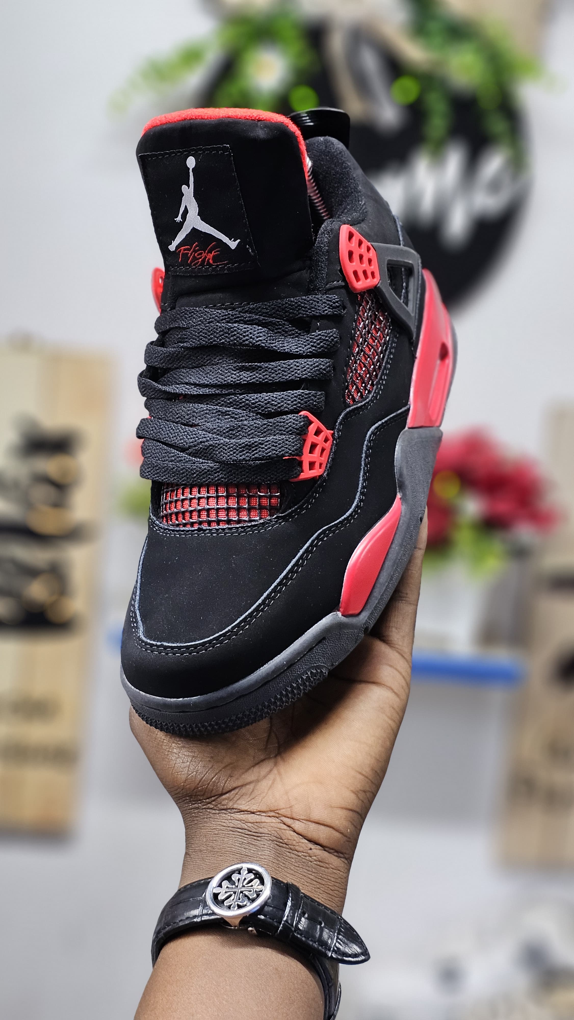 Jordan 4S first leather unisex mens women J4S shoes sneakers