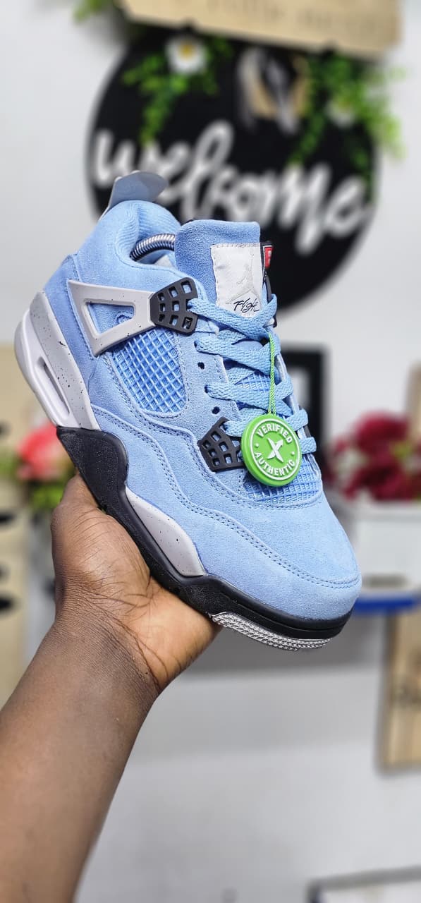 Jordan 4S first leather blue unisex mens women J4S shoes sneakers