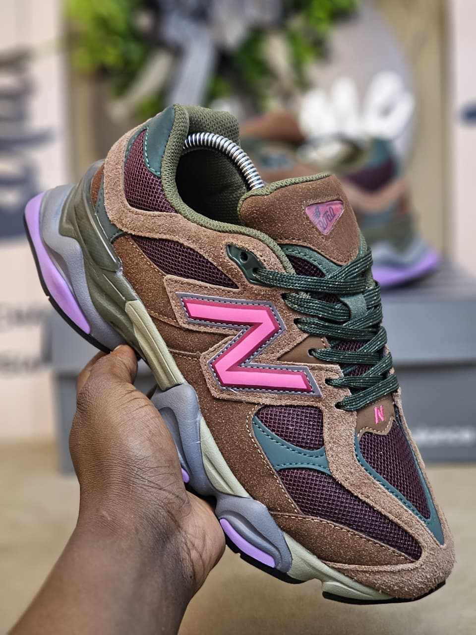 Spot New Balance 9060 nb 9060 1st leather unisex shoes sneakers