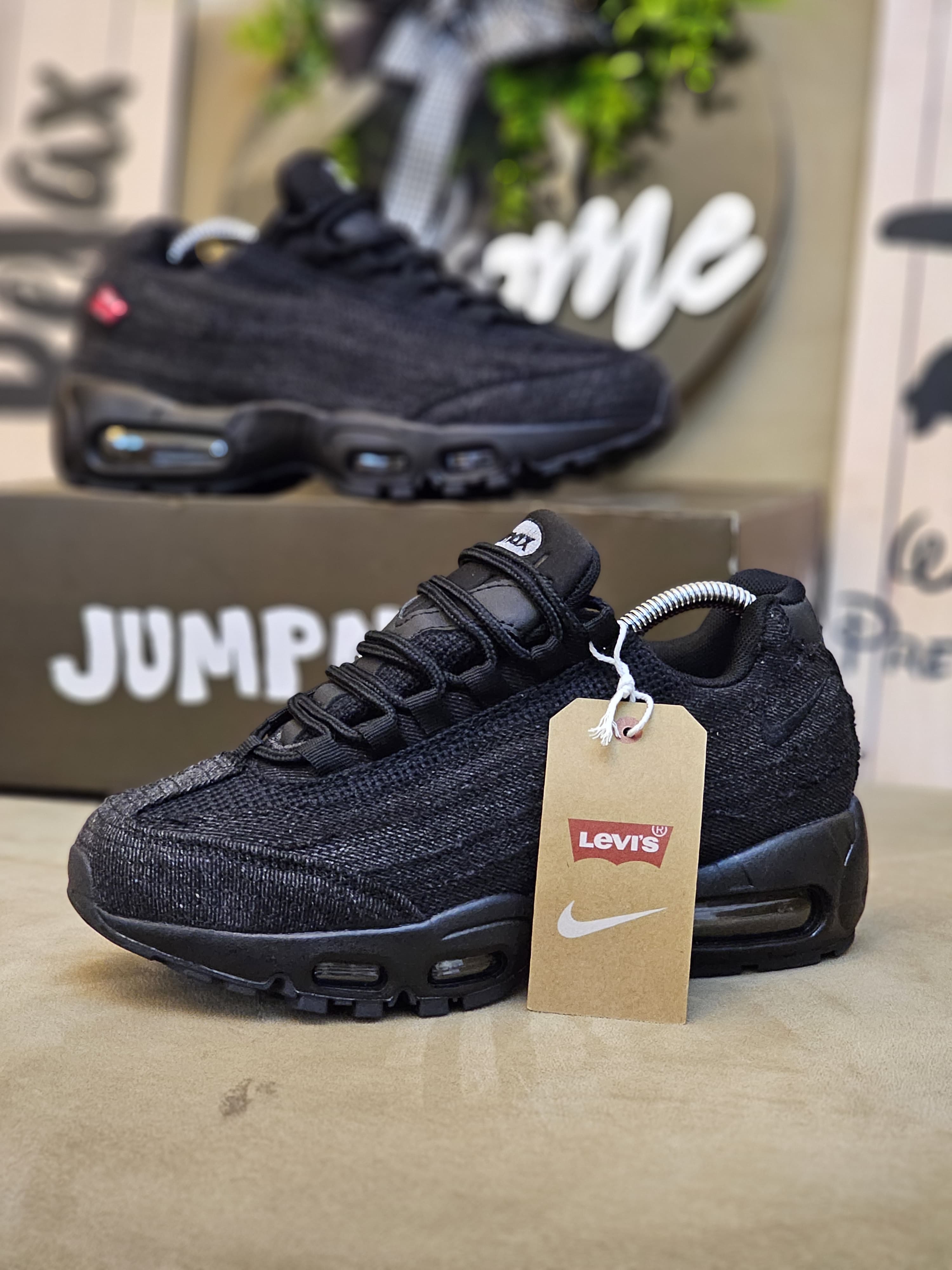 Air max 95 levis black unisex airmax 95 levis shoes sneakers