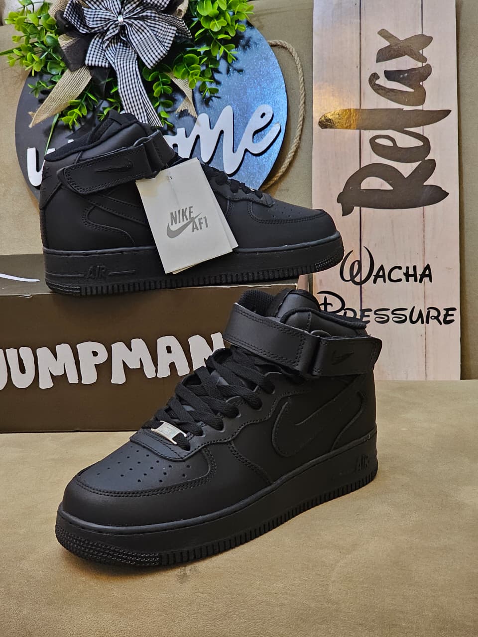 Airforce 1 high cut black air force highcut 38-45 unisex shoes sneakers