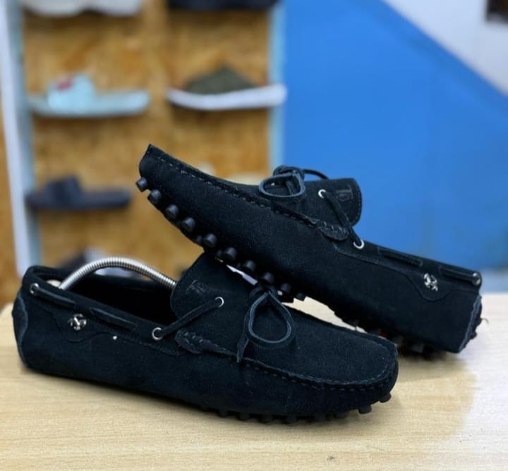 Tod's Loafers for Men Tod Suede Loafers for Men official and casual black tods shoes