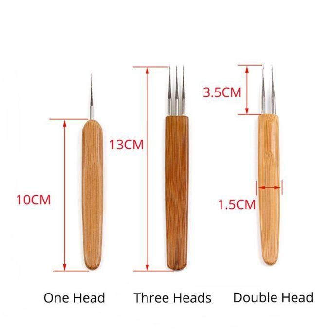 Hook Crochet Dreadlock Hair Needle 123 Head