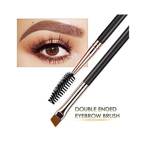 2 In 1 Angled Eyebrow Brush With A Spoolie Makeup Brush.
