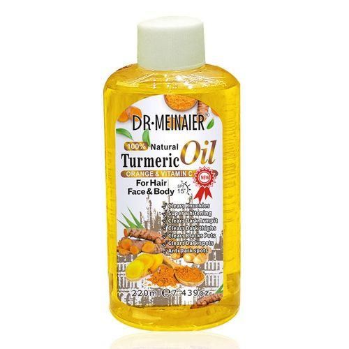 DR MEINAIER Natural Turmeric Face, Body & Hair Oil-Removes Dark Spots -220ml