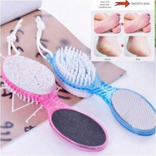 4  In 1 Foot Scraper Pedicure Tool Dead Skin Remover Scrubber