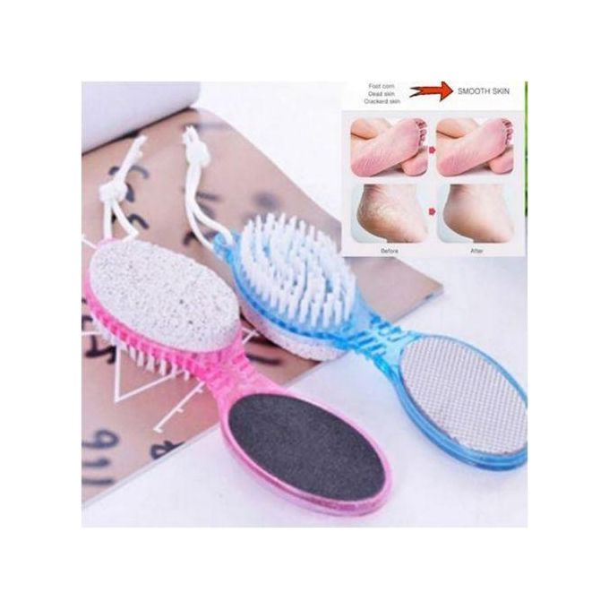 4  In 1 Foot Scraper Pedicure Tool Dead Skin Remover Scrubber