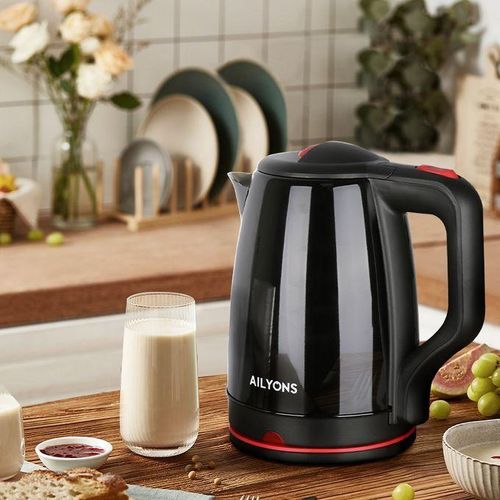 AILYONS Electric Tea Kettle, Water Boiler jug & Heater 2l and 2.2l, Fast Boiling 1500 Watts, BPA Free, Cordless, Auto-Shutoff and Boil-Dry Protection, Stainless Steel