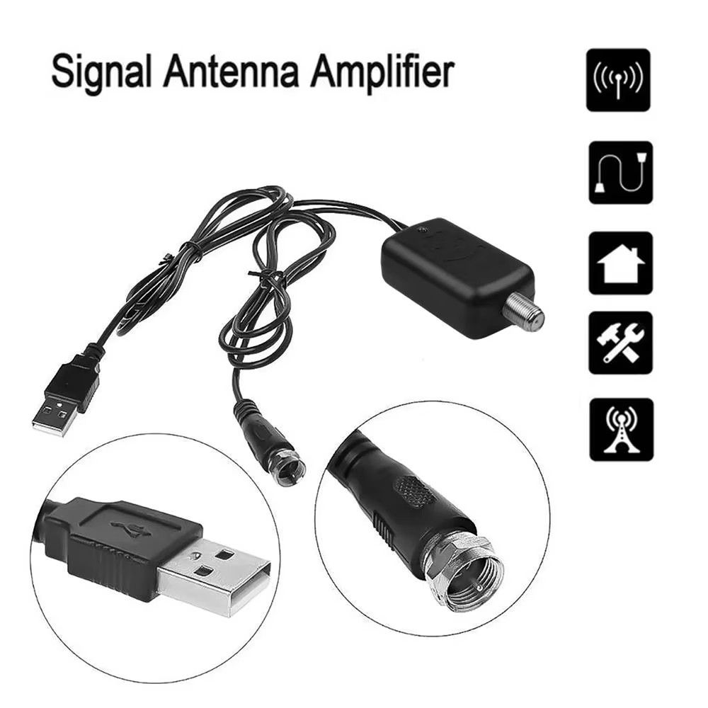 Antenna Amplifier 4K HD TV Professional Amplifier Low Noise Signal Booster TV Antenna Digital Antenna For TV Signal Amplifier
