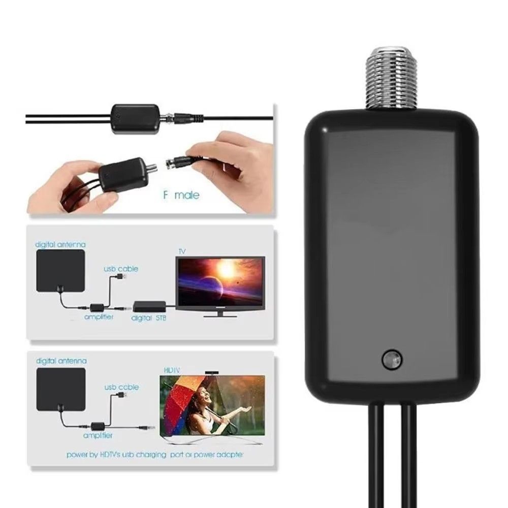 Antenna Amplifier 4K HD TV Professional Amplifier Low Noise Signal Booster TV Antenna Digital Antenna For TV Signal Amplifier