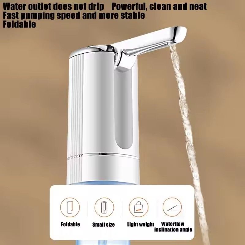 Foldable Electric Water Bottle Pump Automatic Dispenser Pump Button Control Portable Electric Water Dispenser