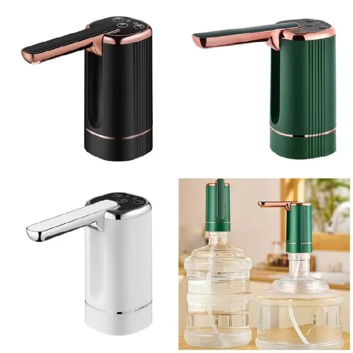 Foldable Electric Water Bottle Pump Automatic Dispenser Pump Button Control Portable Electric Water Dispenser