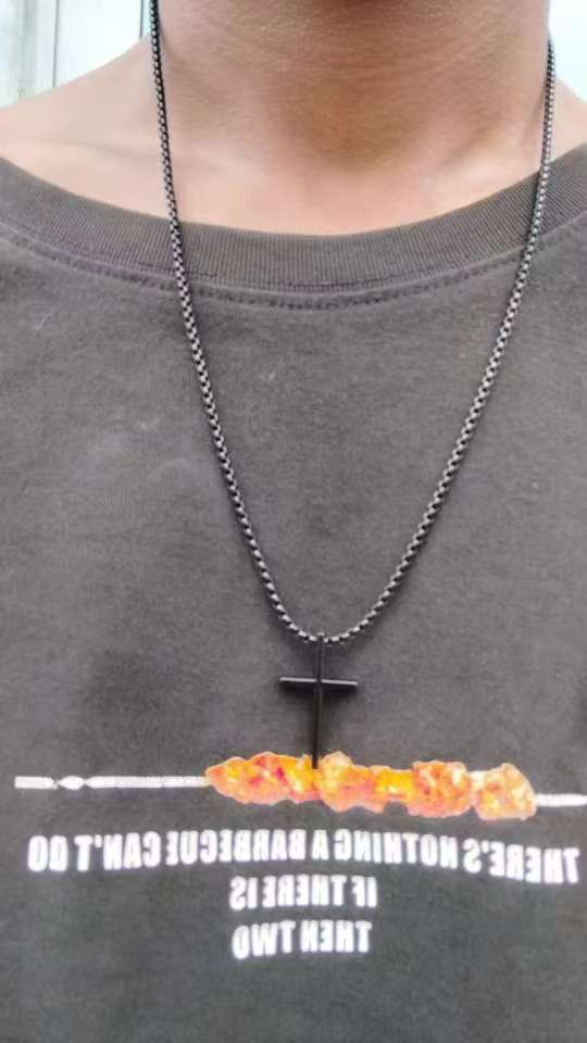 4pcs Men's Quartz Watch Set, Stainless Steel, Business Style, Non-Waterproof, Round Dial, Pointer Display - Includes Accessories (Cross Pendant Necklace, Bracelet, Ring)- Perfect Gift For Him