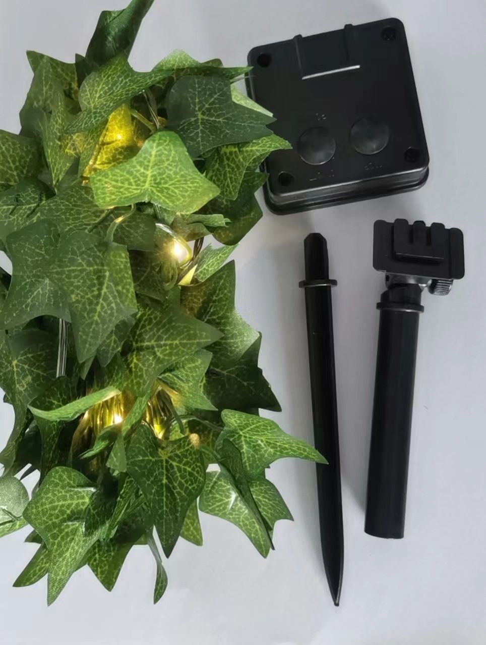 Flower Green Leaf String Lights Artificial Vine Fairy Lights Battery Powered Christmas Tree Garland Light for Weeding Home Decor