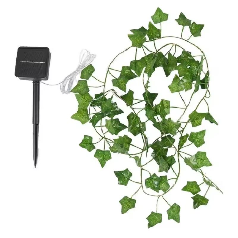 Flower Green Leaf String Lights Artificial Vine Fairy Lights Battery Powered Christmas Tree Garland Light for Weeding Home Decor