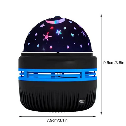 LED Star Galaxy Projector Lamp USB Auto Rotating Magic Ball Moon Light Colorful Starry Sky NightLights For Bedroom Home Decor