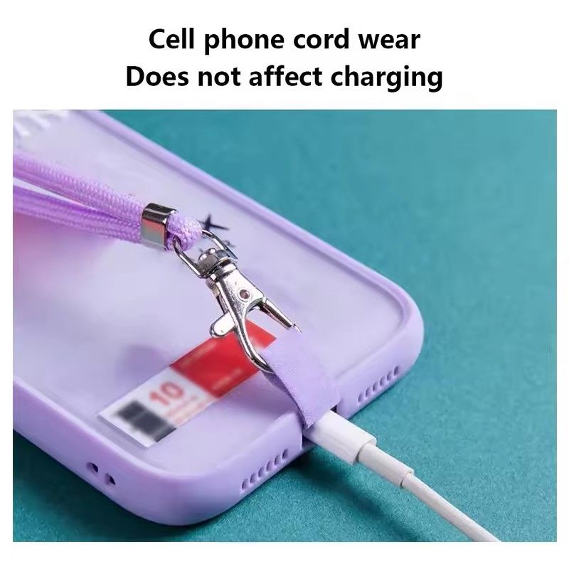 【Clearance Sale】Universal  Adjustable Phone Lanyard Detachable Neck Cord Lanyard Strap Carabiner Compatible Pendant With Card For Mobile Key Fob Color