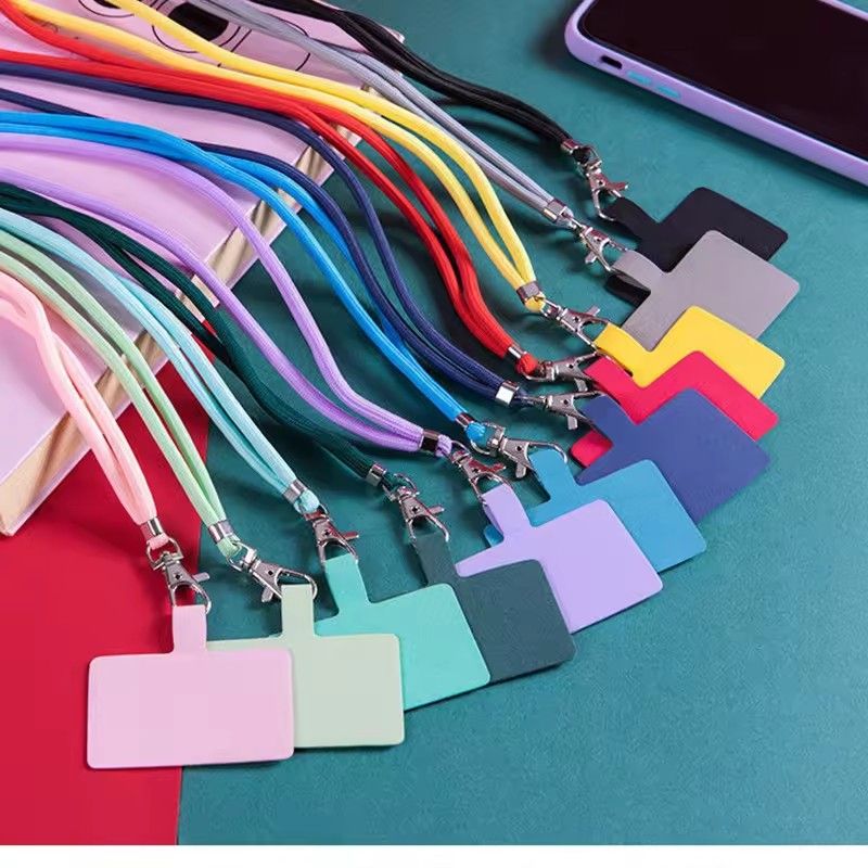 【Clearance Sale】Universal  Adjustable Phone Lanyard Detachable Neck Cord Lanyard Strap Carabiner Compatible Pendant With Card For Mobile Key Fob Color
