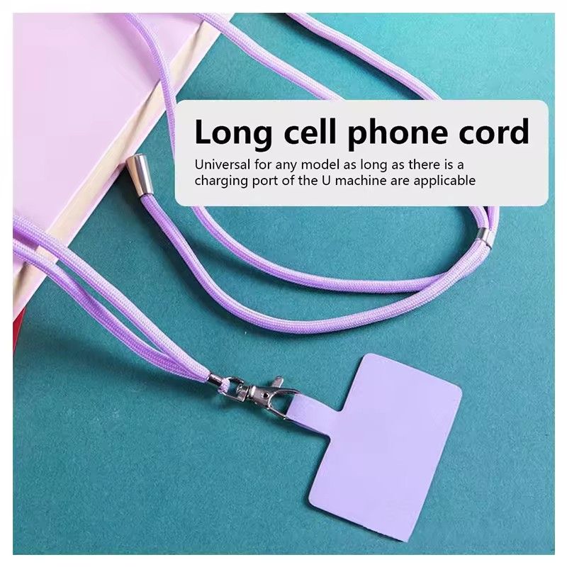 【Clearance Sale】Universal  Adjustable Phone Lanyard Detachable Neck Cord Lanyard Strap Carabiner Compatible Pendant With Card For Mobile Key Fob Color