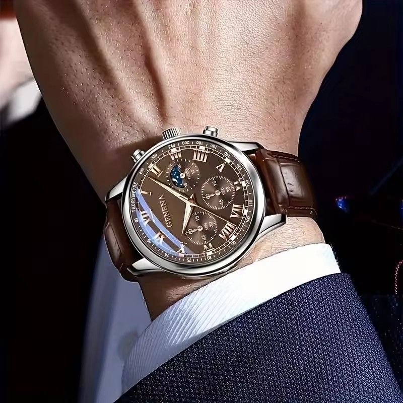 【Clearance Sale】Fashion Leather Watches For Men And Women Retro Watch Non-Mechanical Quartz Business Watches Male Female Wrist Watch