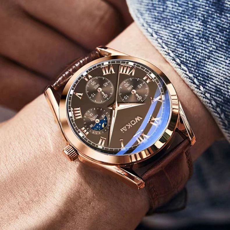 【Clearance Sale】Fashion Leather Watches For Men And Women Retro Watch Non-Mechanical Quartz Business Watches Male Female Wrist Watch