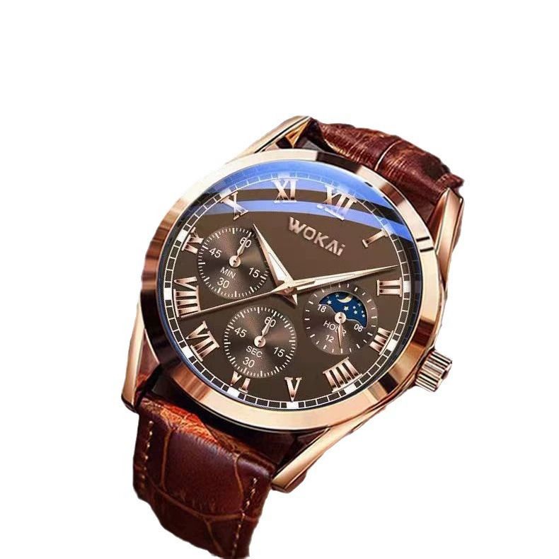 【Clearance Sale】Fashion Leather Watches For Men And Women Retro Watch Non-Mechanical Quartz Business Watches Male Female Wrist Watch