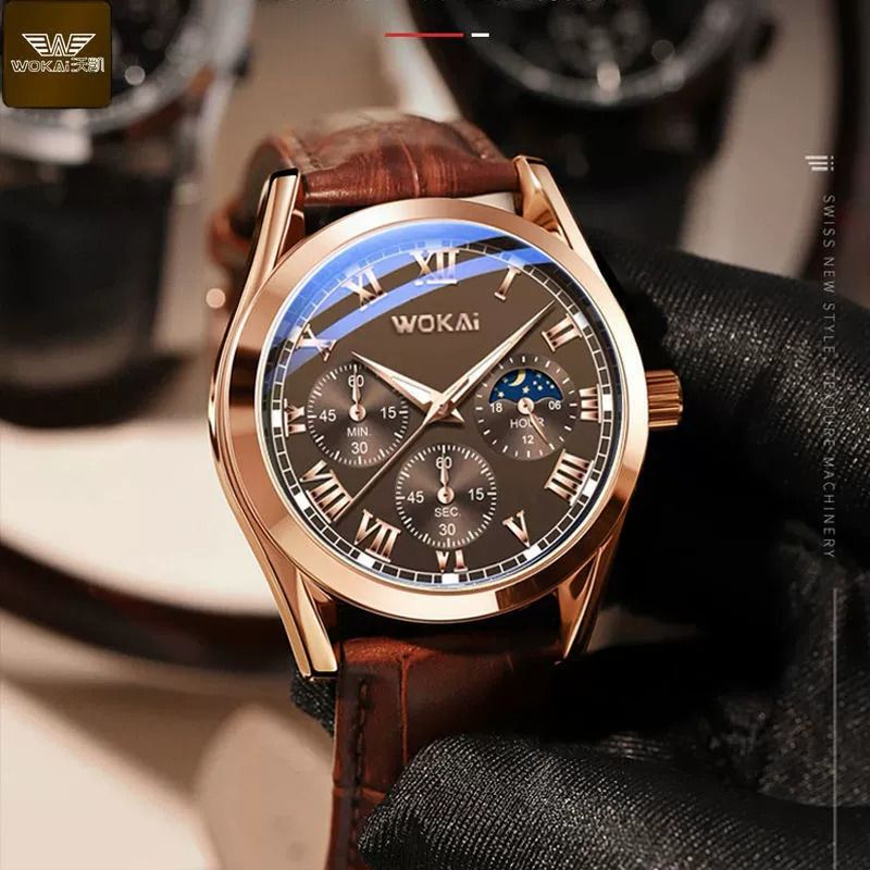 【Clearance Sale】Fashion Leather Watches For Men And Women Retro Watch Non-Mechanical Quartz Business Watches Male Female Wrist Watch