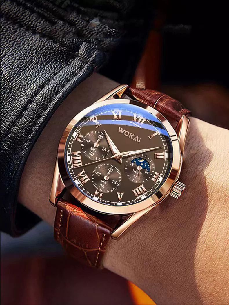 【Clearance Sale】Fashion Leather Watches For Men And Women Retro Watch Non-Mechanical Quartz Business Watches Male Female Wrist Watch