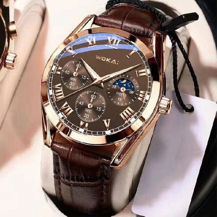 【Clearance Sale】Fashion Leather Watches For Men And Women Retro Watch Non-Mechanical Quartz Business Watches Male Female Wrist Watch