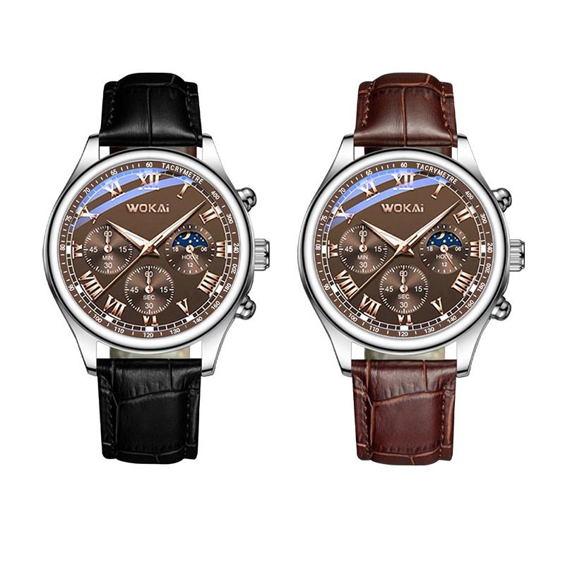 【Clearance Sale】Fashion Leather Watches For Men And Women Retro Watch Non-Mechanical Quartz Business Watches Male Female Wrist Watch