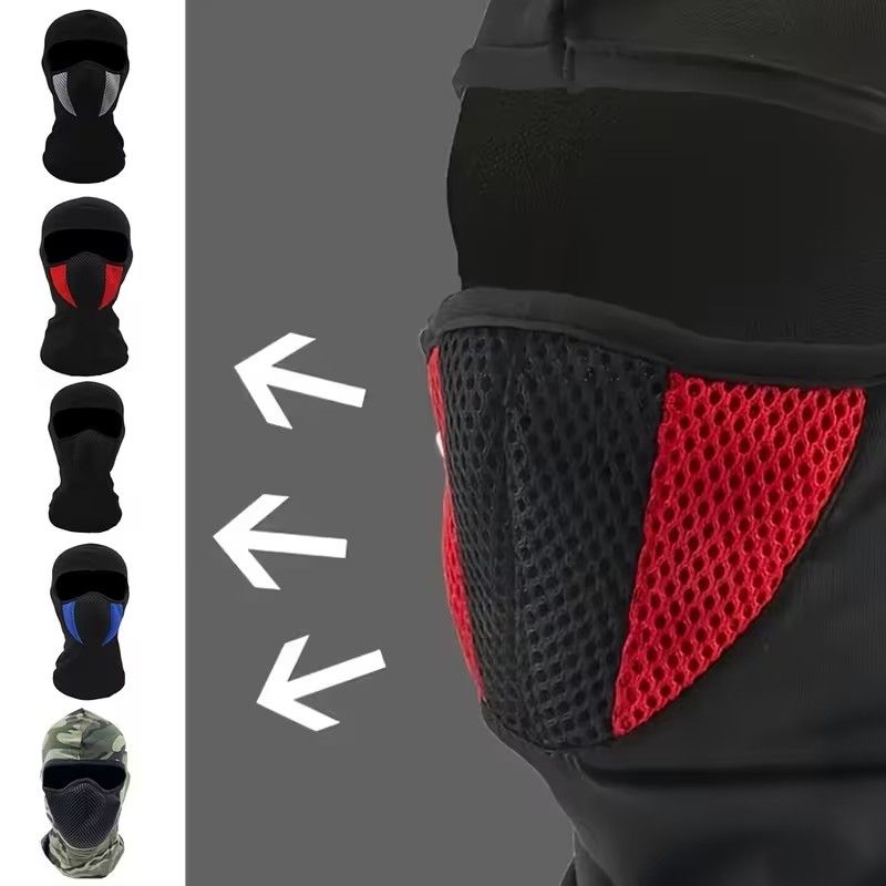 Motorcycle Riding Face Mask Balaclava Face Mask for Cycling & Motorcycle Riding - Breathable, Adjustable Drawstring Design, Durable Polyester，Windproof Dust & Sun Protection
