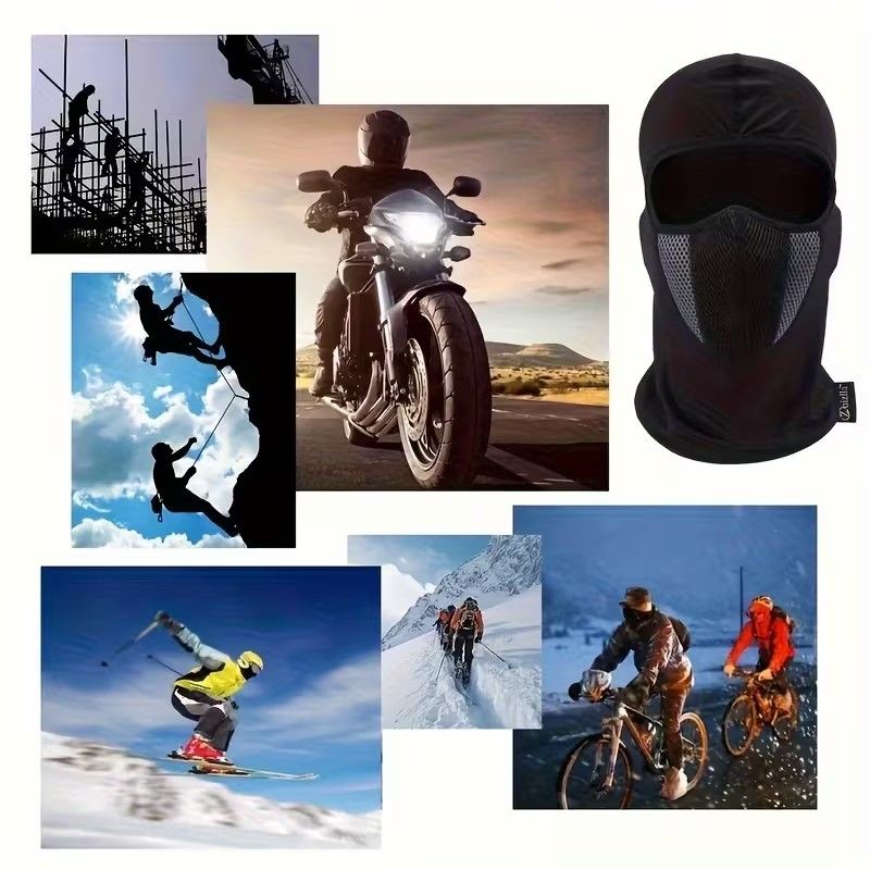 Motorcycle Riding Face Mask Balaclava Face Mask for Cycling & Motorcycle Riding - Breathable, Adjustable Drawstring Design, Durable Polyester，Windproof Dust & Sun Protection
